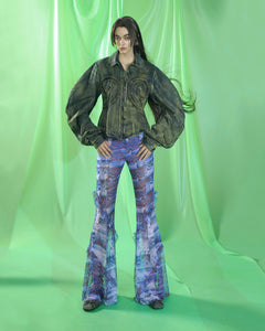 PRINTED LOUNGE PANTS (PURPLE)