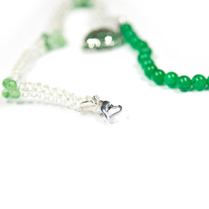 'LOVE' NECKLACE (GREEN)