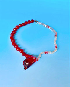 RED FOOT NECKLACE