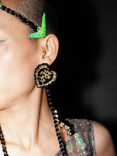 Load image into Gallery viewer, BLACK &#39;LOVE&#39; BEADING EARRINGS
