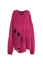 Load image into Gallery viewer, OVERSIZE HEART SHAPE SWEATER (PINK)
