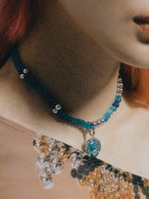 Load image into Gallery viewer, &#39;LOVE&#39; BLUE NECKLACE
