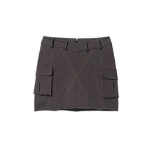 Load image into Gallery viewer, MINI CARGO SKIRT (GREY)
