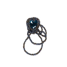 Load image into Gallery viewer, &quot;BIJOUX&quot; BEADED EARRING (BLUE)
