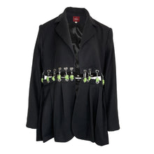 Load image into Gallery viewer, SAFTY PINS  SUIT JACKET (BLACK)
