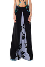 Load image into Gallery viewer, HIGH WAIST WIDE TROUSERS (BLUE)
