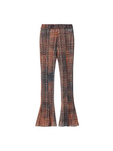 Load image into Gallery viewer, &quot;BIJOUX&quot; TARTAN FLARED TULLE TROUSERS
