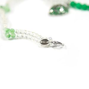 'LOVE' NECKLACE (GREEN)